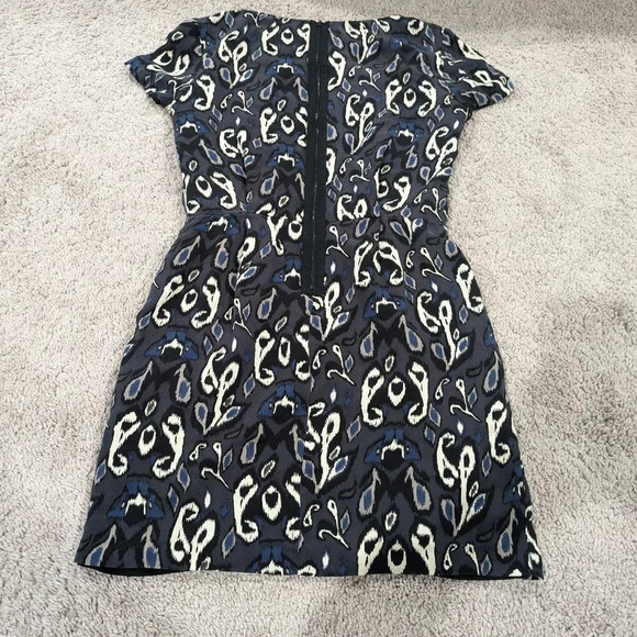 Rag and Bone 100% Silk Grey pattern mini dress ASO Cameron Diaz Size 0 - Picture 9 of 10